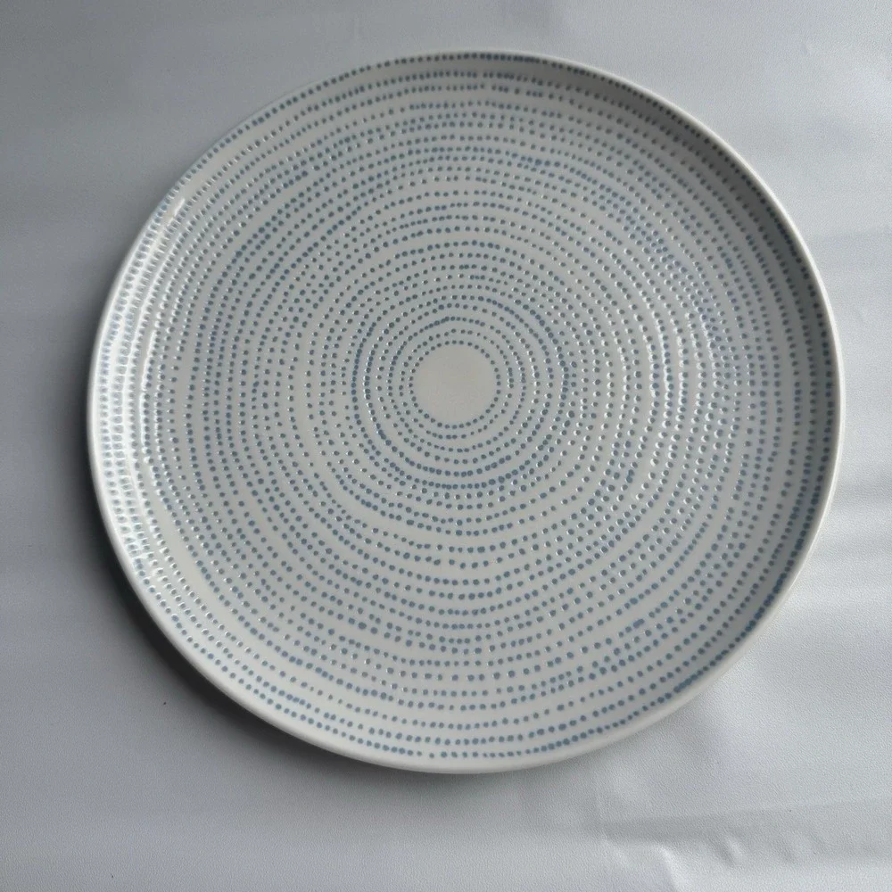 Royal Doulton - Ellen DeGeneres Polar Blue Dots - 8 3/8